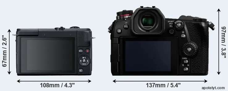 Comparison M200 or G9 rear
