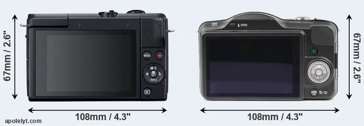 Comparison M200 or GF3 rear