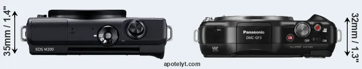 Compare M200 versus GF3 top