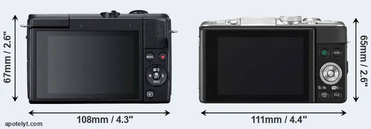 Comparison M200 or GF6 rear