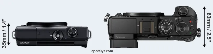 Compare M200 versus GX8 top