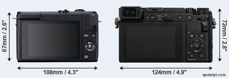 Comparison M200 or GX9 rear