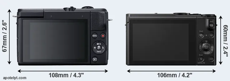 Comparison M200 or LX10 rear