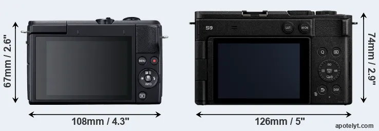 Comparison M200 or S9 rear