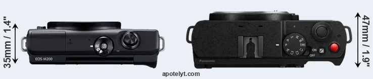 Compare M200 versus S9 top