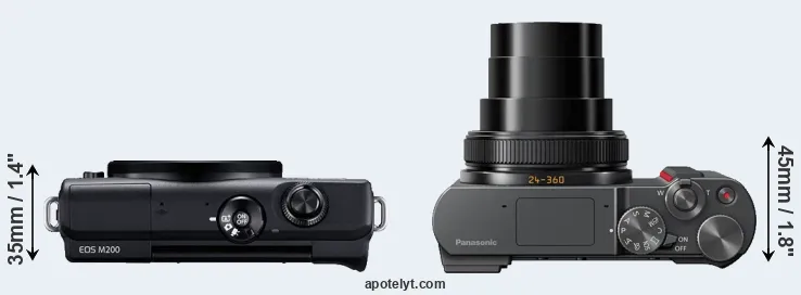 Compare M200 versus TZ200 top