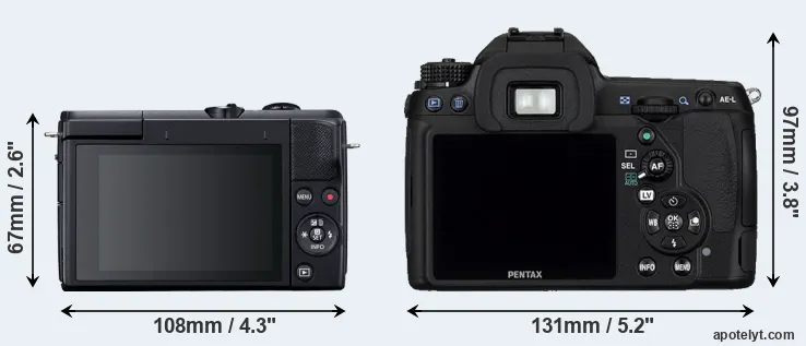 Comparison M200 or K-5 rear