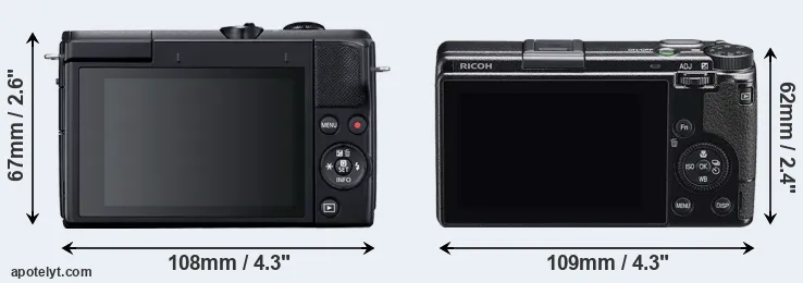Comparison M200 or GR IIIx rear