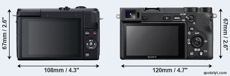 Comparison M200 or A6500 rear