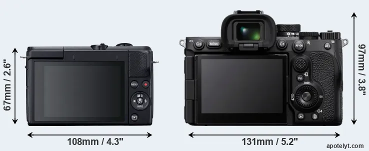 Comparison M200 or A7R V rear
