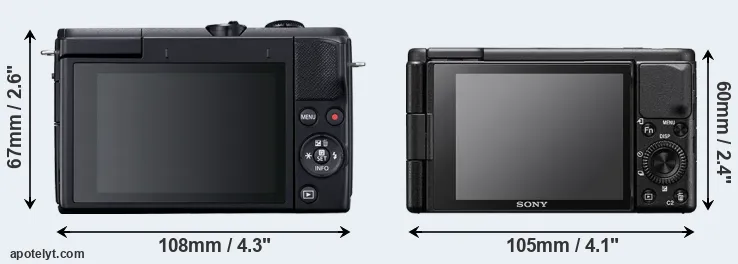 Comparison M200 or ZV-1 rear