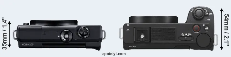 Compare M200 versus ZV-E10 II top
