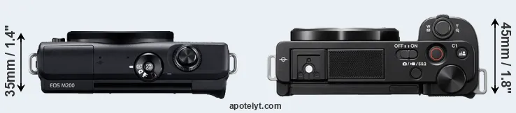 Compare M200 versus ZV-E10 top