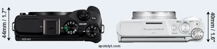 Compare M3 versus SX730 top