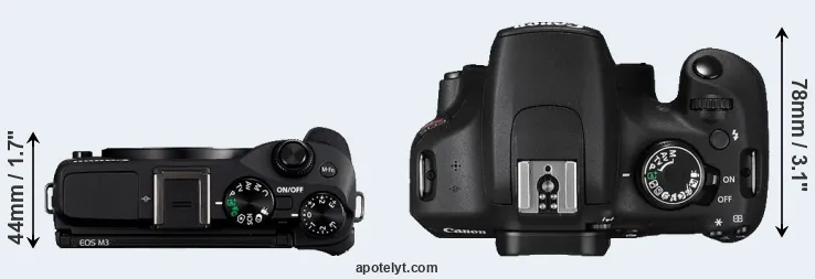Compare M3 versus T5 top