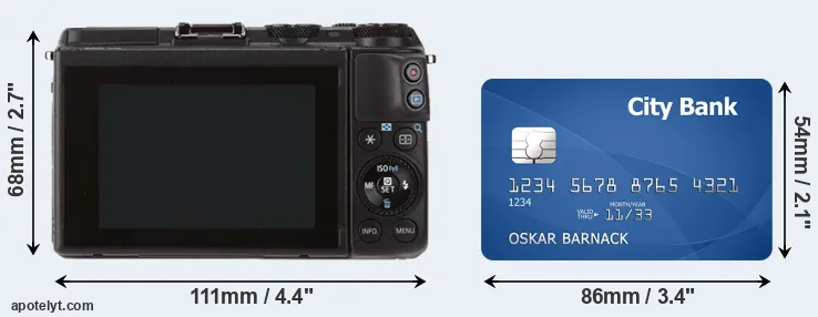 M3 and credit card rear side