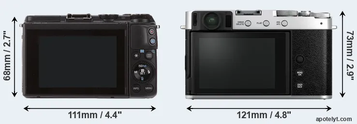 Comparison M3 or X-E4 rear