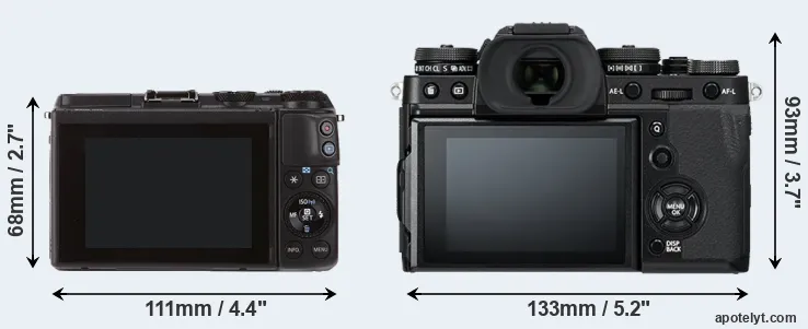 Comparison M3 or X-T3 rear
