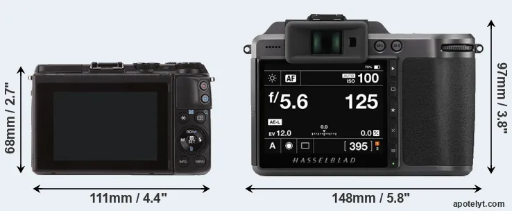 Comparison M3 or X1D II rear