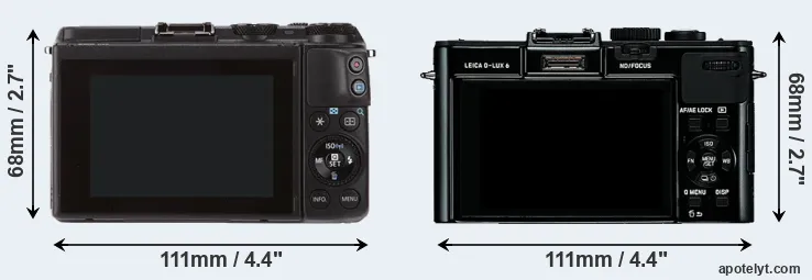 Comparison M3 or D-LUX 6 rear
