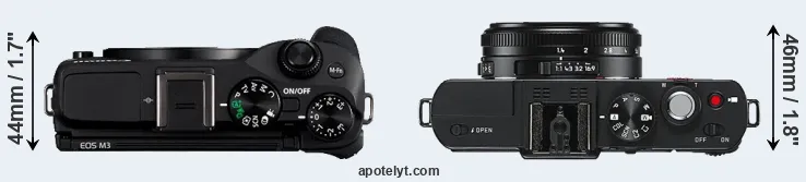 Compare M3 versus D-LUX 6 top