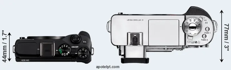 Compare M3 versus Digilux 3 top