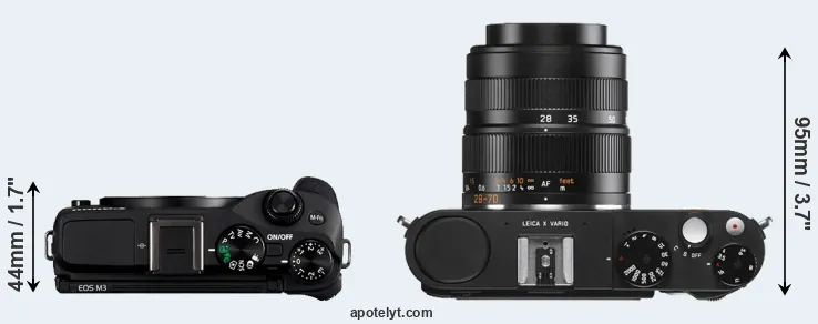 Compare M3 versus X Vario top