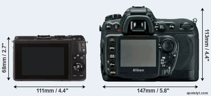 Comparison M3 or D200 rear