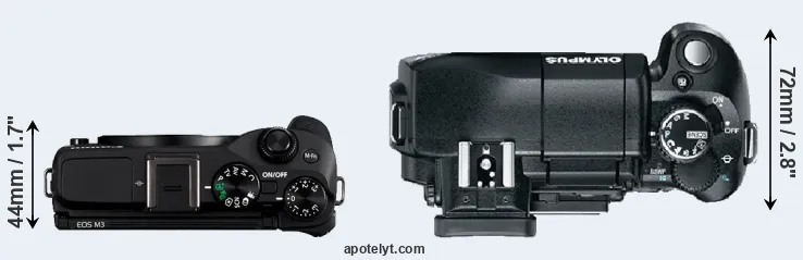 Compare M3 versus E-330 top