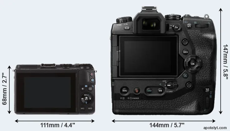 Comparison M3 or E-M1X rear