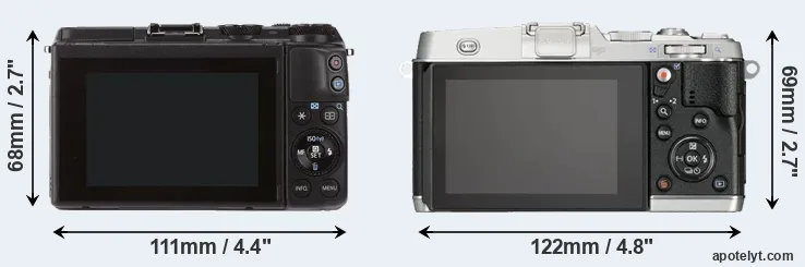 Comparison M3 or E-P5 rear