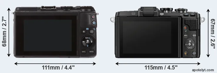 Comparison M3 or E-PL7 rear