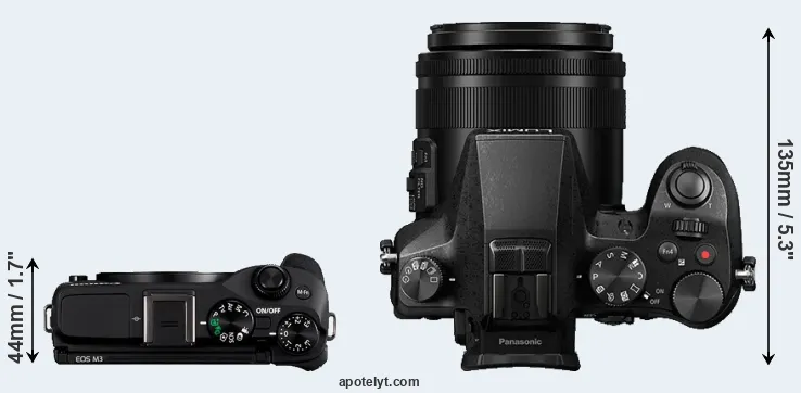 Compare M3 versus FZ2500 top