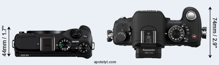 Compare M3 versus G10 top