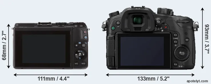 Comparison M3 or GH4 rear