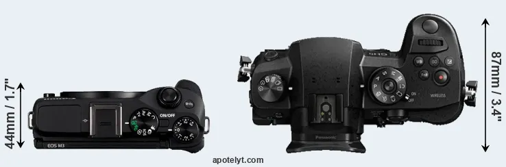 Compare M3 versus GH5 top