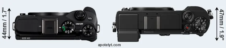 Compare M3 versus GX9 top