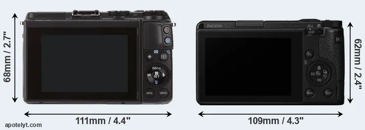 Comparison M3 or GR III rear