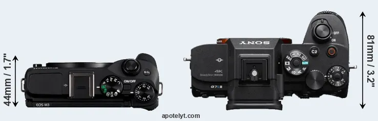 Compare M3 versus A7S III top