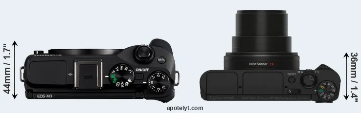 Compare M3 versus HX80 top