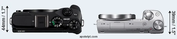 Compare M3 versus NEX-5T top