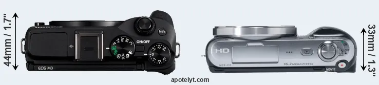 Compare M3 versus NEX-C3 top