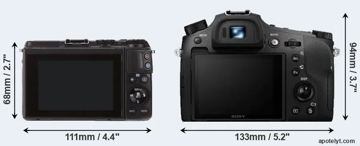 Comparison M3 or RX10 IV rear