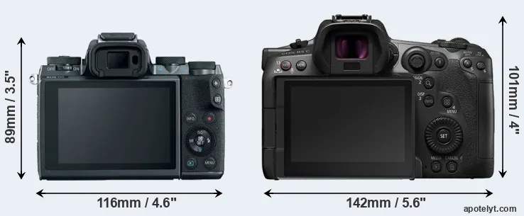 Comparison M5 or R5 C rear