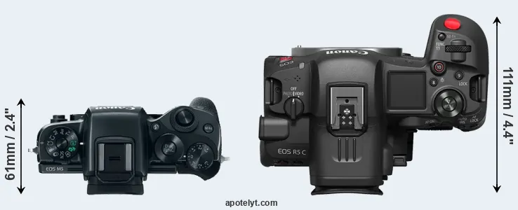 Compare M5 versus R5 C top