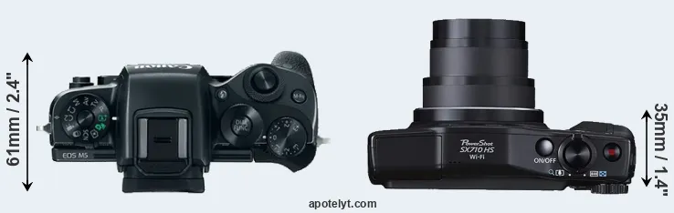 Compare M5 versus SX710 top