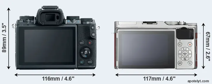 Comparison M5 or X-A3 rear