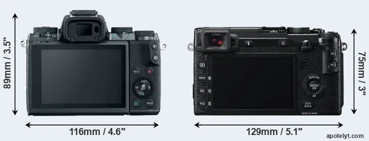 Comparison M5 or X-E2 rear