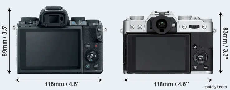 Comparison M5 or X-T10 rear