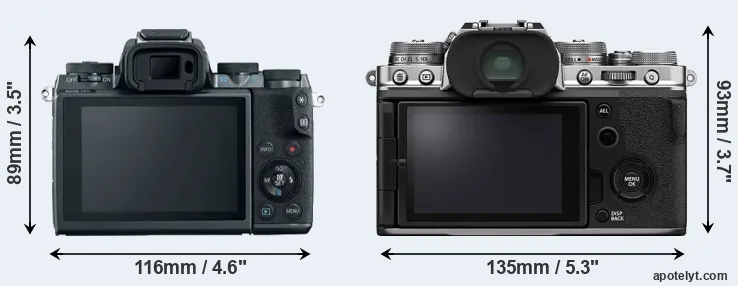 Comparison M5 or X-T4 rear